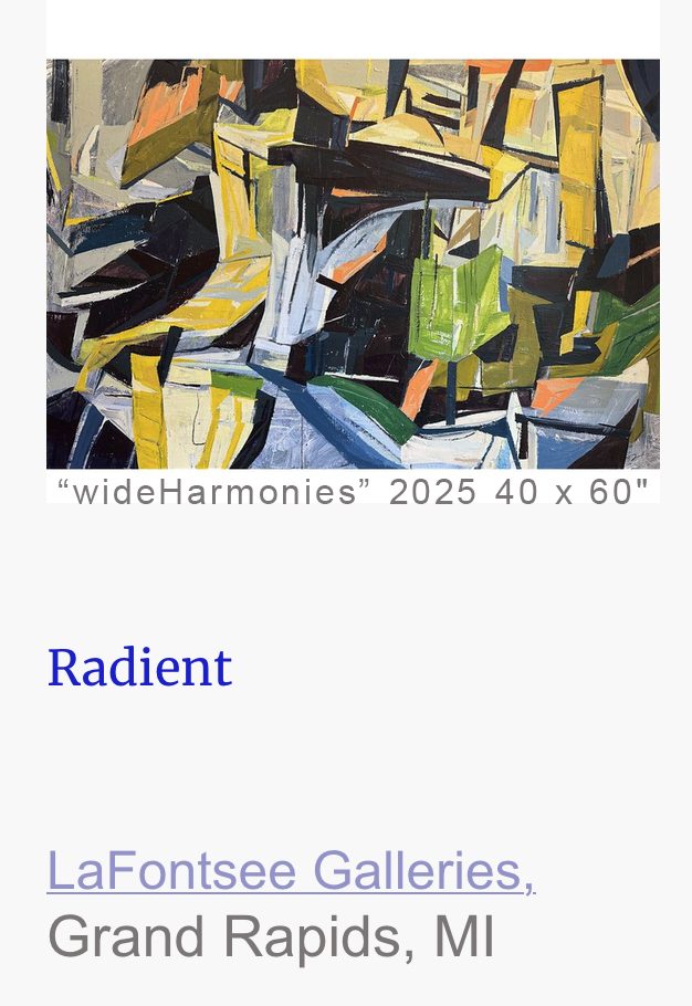 “wideHarmonies”	 2025	40 x 60"